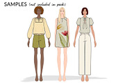Women's Blouses, a Person Illustration by Art by Lin (Thumbnail 7 of 7)