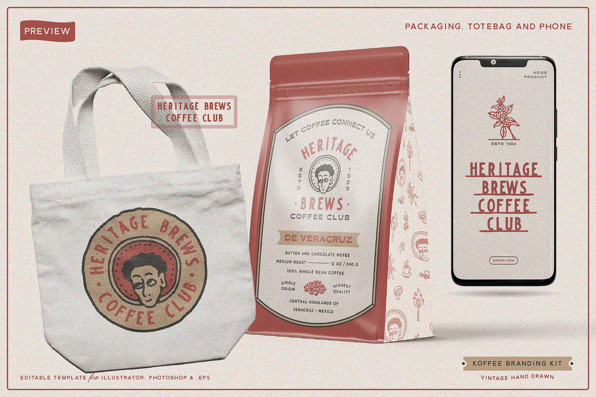 Koffee Branding Kit, a Branding & Logo Template by Refolve Design (Photo 7 of 30)