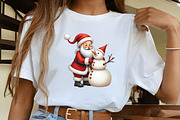 Cute Christmas Santa Clipart PNG, an Illustration by CrexoraLab (Thumbnail 4 of 5)