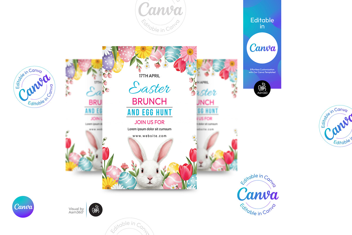 Easter Party Flyer Template, a Flyer Template by Aam360 (Photo 1 of 3)