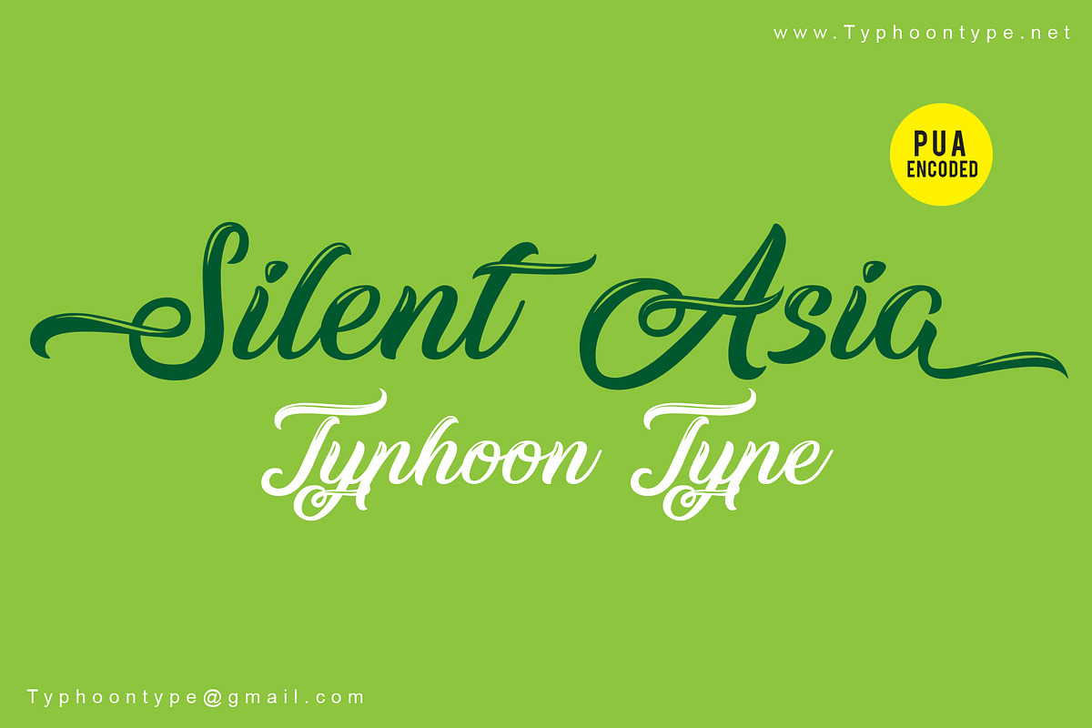Silent Asia font