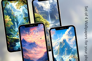 Fantasy Galaxy Floral Backgrounds