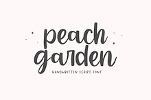 Peach Garden | Script Font