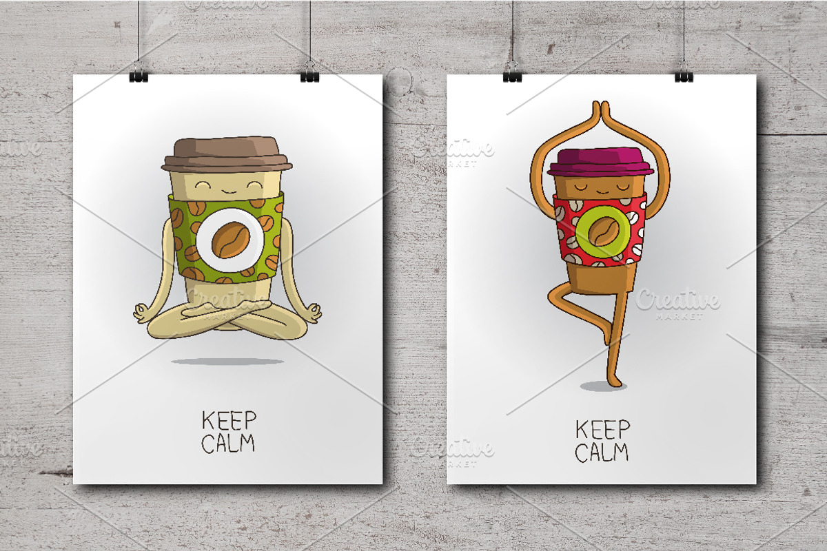 Funny Coffee Cups, a Sport Illustration by chekart (Photo 5 of 6)