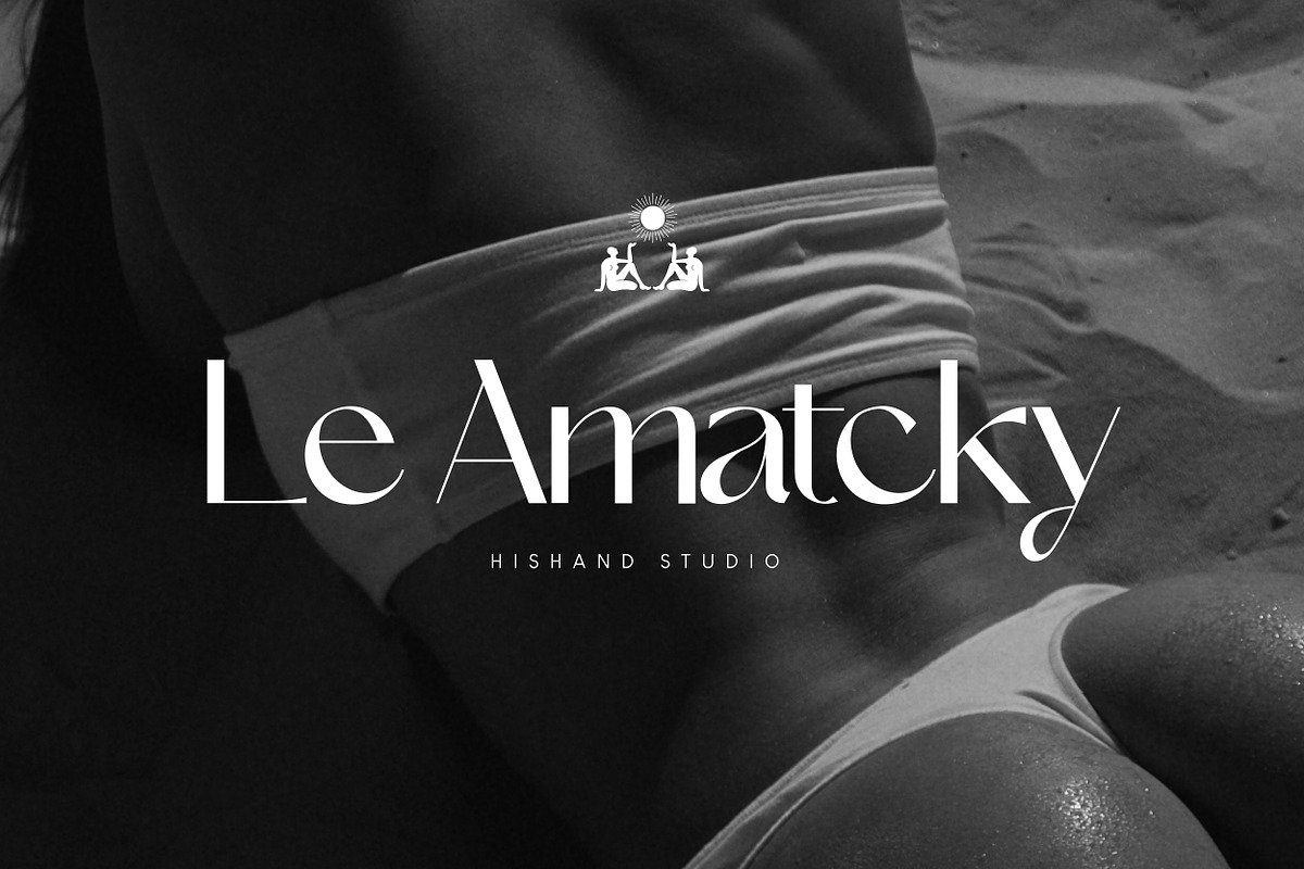 Le Amatcky Elegant Sans Serif, a Sans Serif Font by Hishand Studio (Photo 1 of 12)