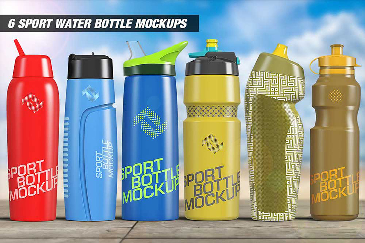 Sport Water Bottle Mockups Bundle, a Product Mockup by PSD Market (Photo 2 of 14)