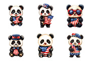 4th Of July Panda Sublimation Png, an Illustration by SinaCreation (Thumbnail 2 of 9)