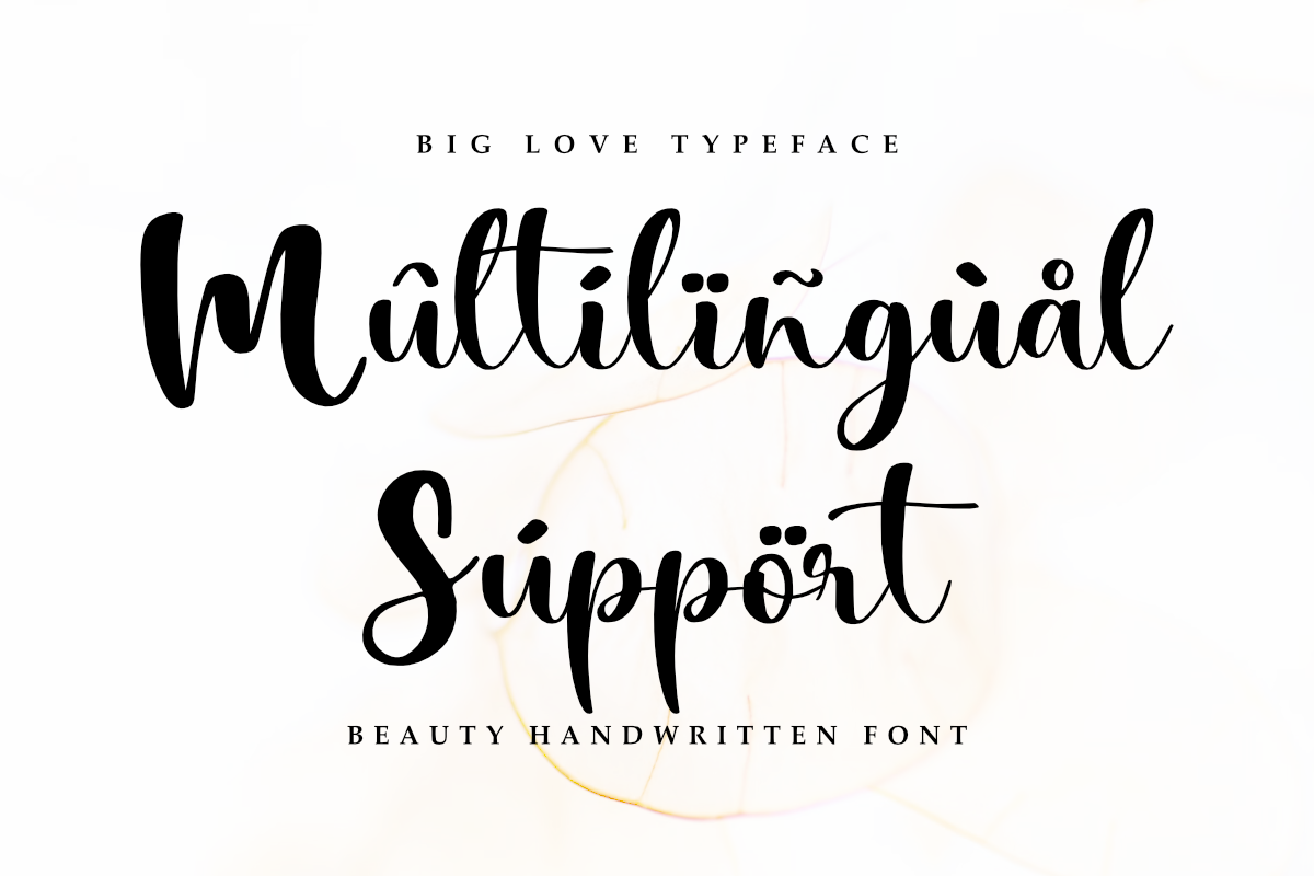 Big Love - Wedding Font, a Script Font by Letterayu Studio (Photo 2 of 6)