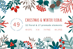 Christmas & Winter Floral collection
