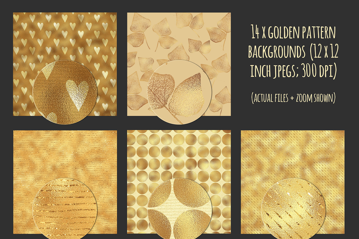 Gold textures bundle, a Texture Graphic by Paper Farms (Photo 7 of 7)