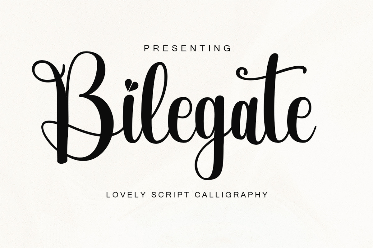 Bilegate, a Script Font by Kenzvalley (Photo 1 of 6)