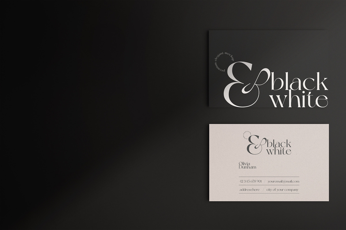 Black & White Stationery Mockup, a Books & Magazine Mockup by CarmineType (Photo 12 of 15)
