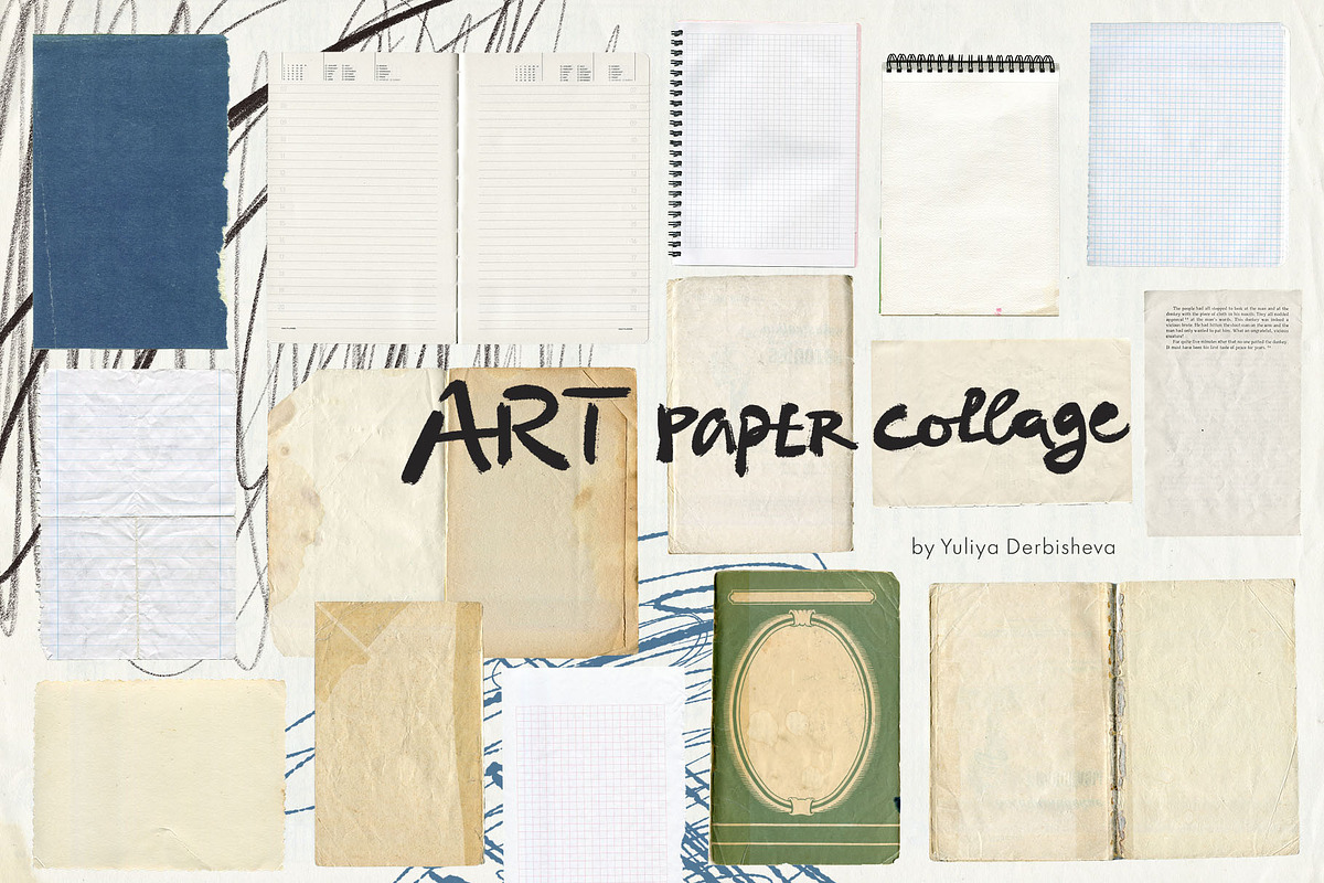 Art Paper collage element scraps, an Object Graphic by Yuliya Derbisheva (Photo 8 of 15)