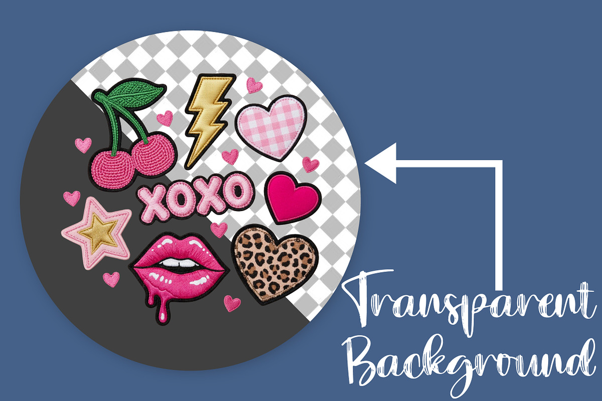 Colorful Embroidered Valentine PNG, an Illustration by Canvas Craft (Photo 2 of 7)