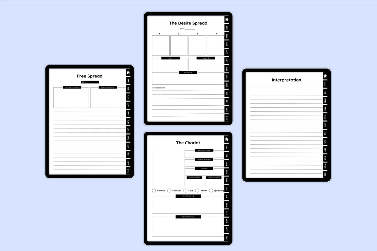 Digital 2026 Tarot Journal For KDP preview 4