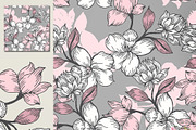 28 EPS/JPG flowers background., a Pattern Graphic by Theraphosath (Thumbnail 9 of 15)