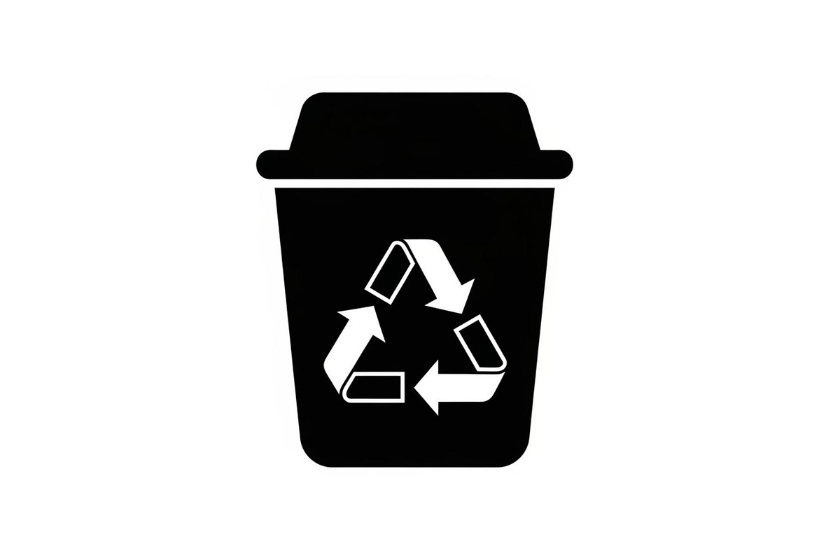 Recycling Bin Minimal Silhouette, a Graphic by Designer_Momina (Photo 12 of 14)