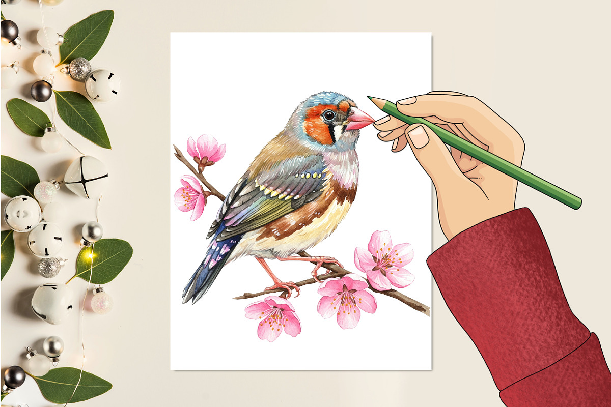 Summer Baby Birds Clipart, an Illustration by RobertsArt (Photo 3 of 7)