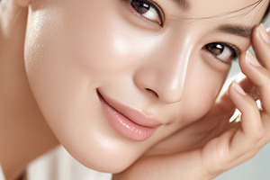 Beauty portrait of a smiling asian, a Beauty & Fashion Photo by MistyDay