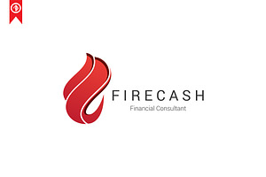 Fire Cash Logo Template