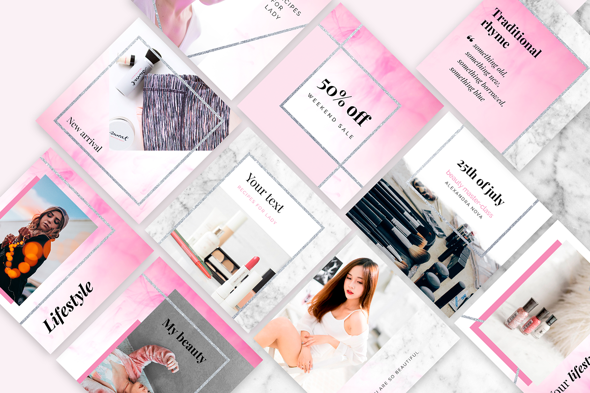 BEAUTY - social media template, a Social Media Template by Digital Breath templates (Photo 3 of 4)
