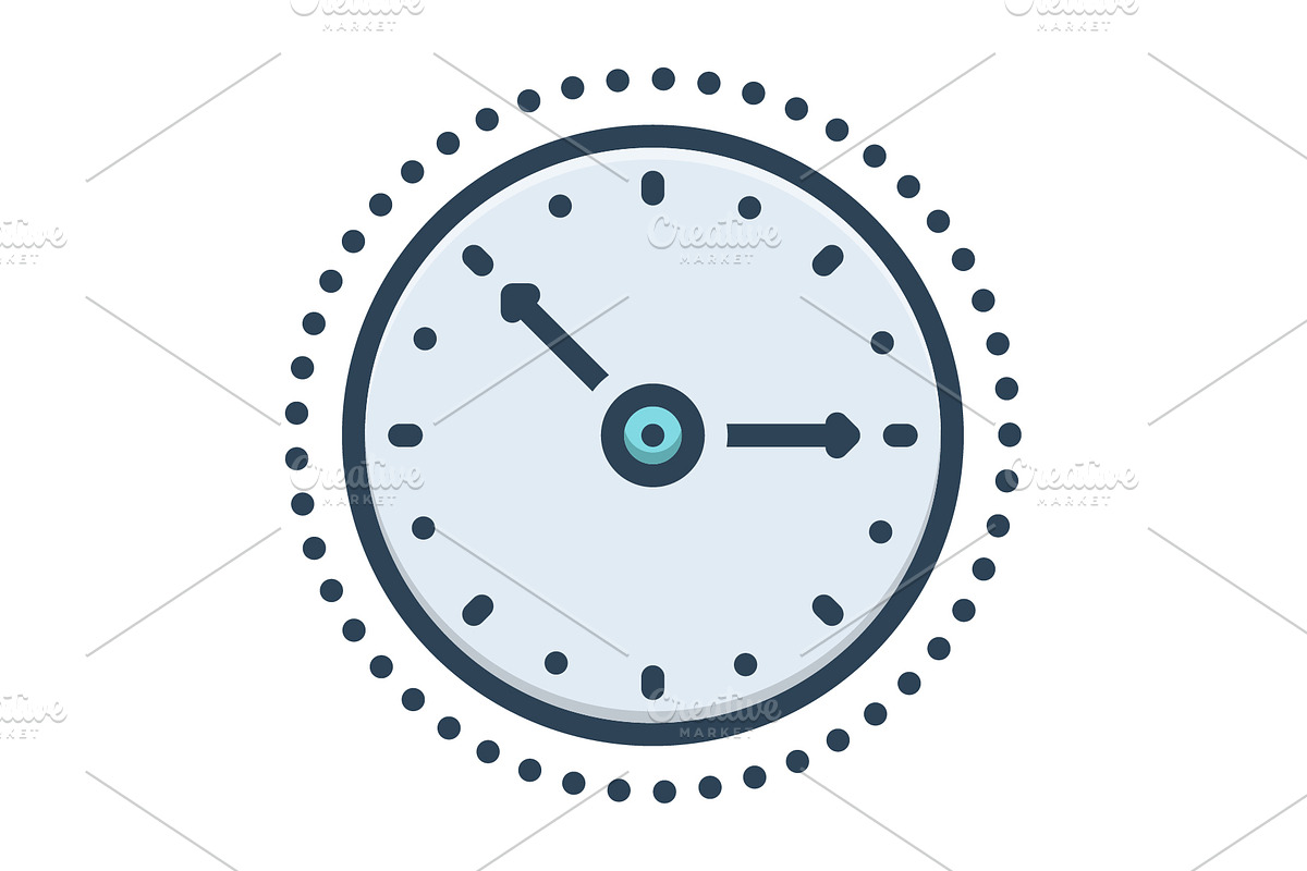 Times clock color icon, a Duotone Icon by Creative priyanka