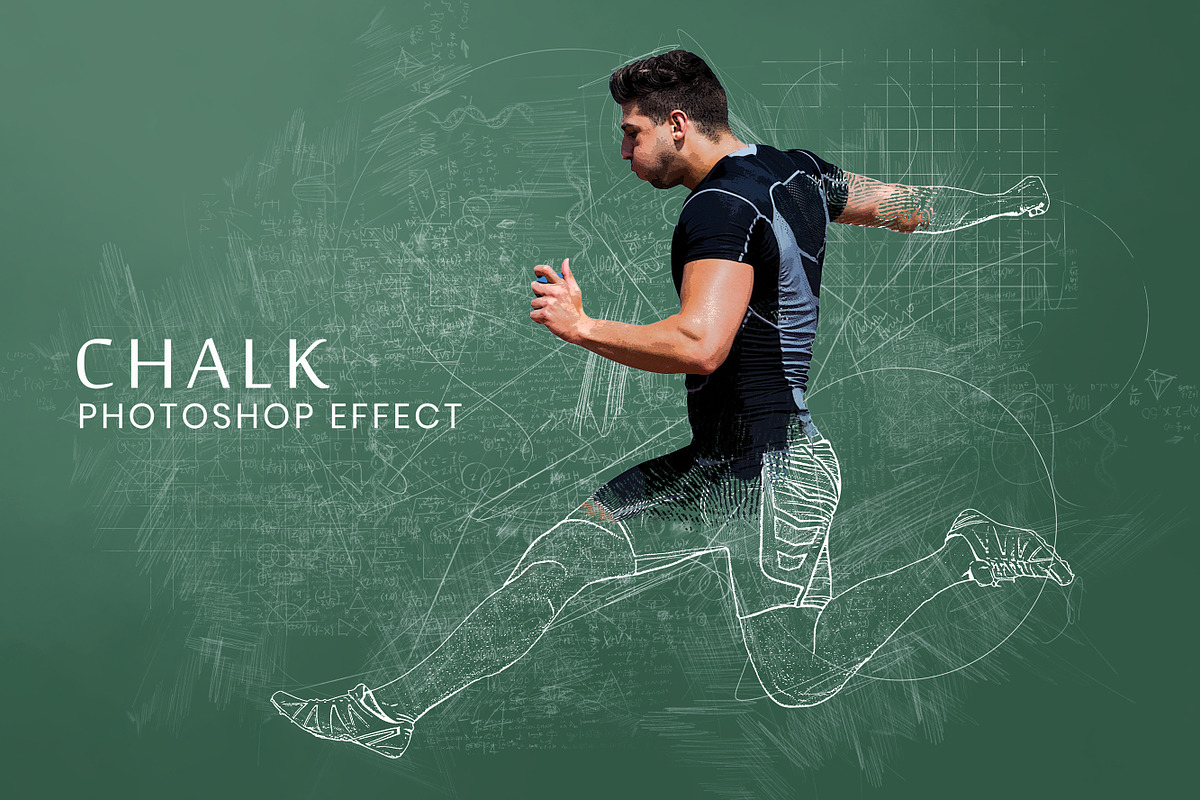 Chalk Photoshop Action, an Action Add-On by INTENTFX
