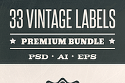 33 VINTAGE LABELS, a Branding & Logo Template by Vương Thành Chung (Thumbnail 2 of 2)