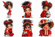 Whimsical Easter Girl Clipart, an Illustration by Libby Wishes (Thumbnail 3 of 8)