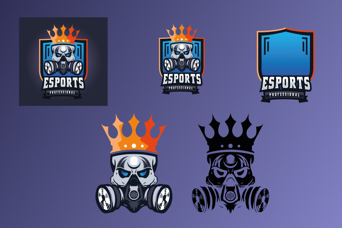 King Skull Professional Esport Logo, a Branding & Logo Template by Design_Planet (Photo 3 of 3)