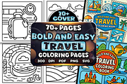 Bold Easy Travel Coloring Pages, a Sport Illustration by Craftsbeefy (Thumbnail 1 of 4)