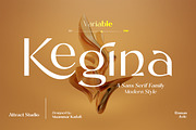 Kegina - Font Family, a Sans Serif Font by Attract Studio (Thumbnail 1 of 18)