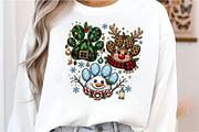 Christmas Paws Png Design, a Seasonal Illustration by Designking (Thumbnail 12 of 12)