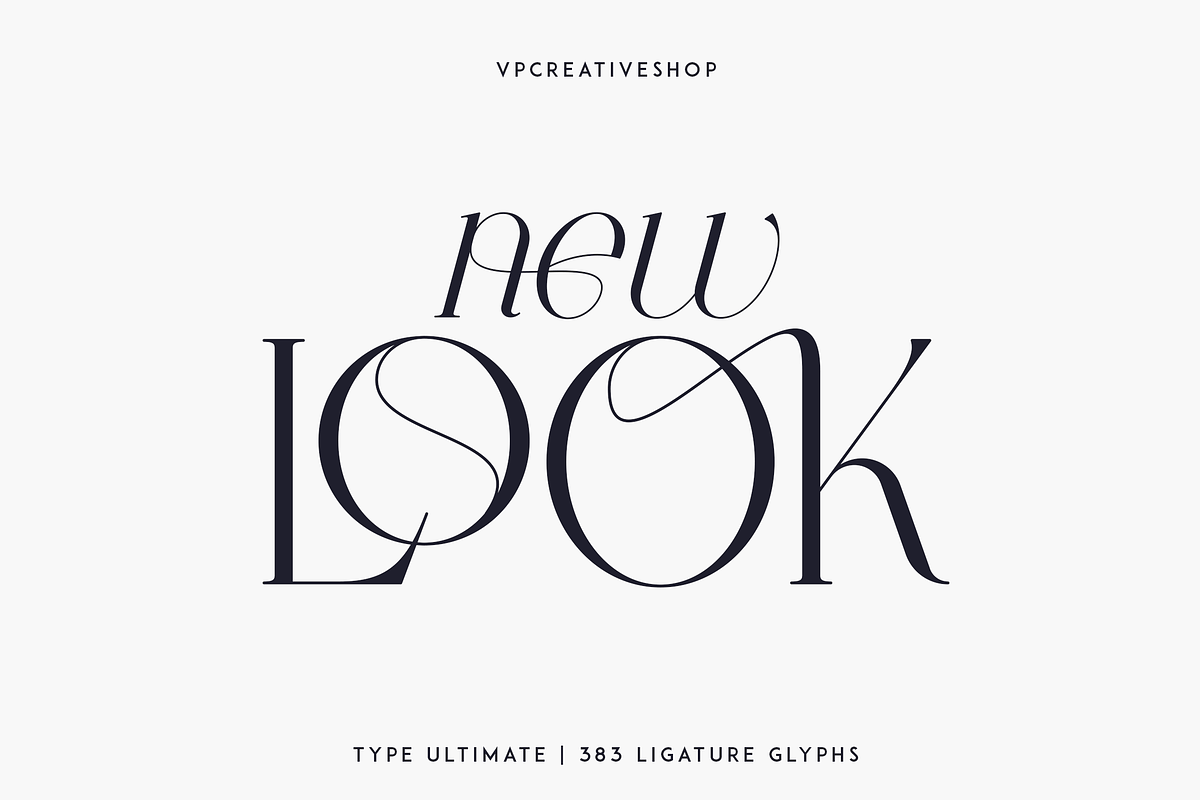 Type Ultimate - serif logo font, a Serif Font by VP Fonts (Photo 4 of 24)