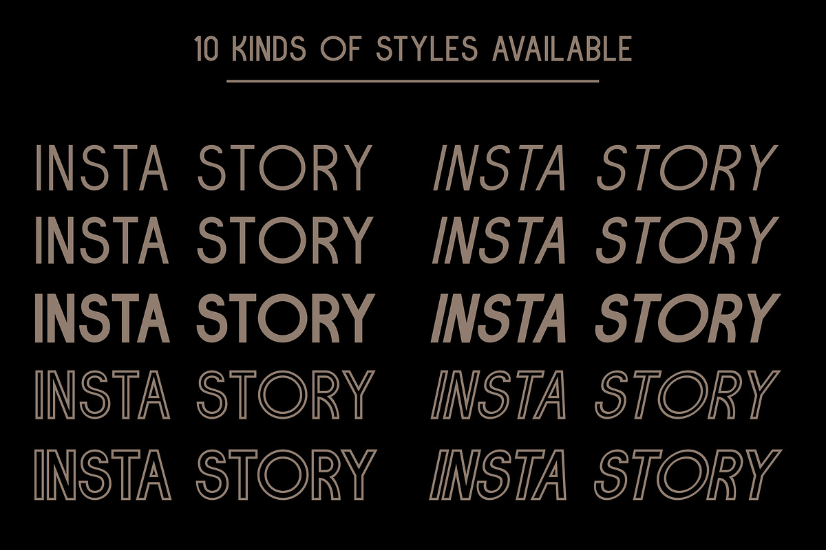 Insta Story // Font duo, a Sans Serif Font by Bluestudio (Photo 2 of 13)