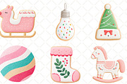 Christmas Sugar Cookie Clipart, an Illustration by Black Bird Studio (Thumbnail 5 of 6)