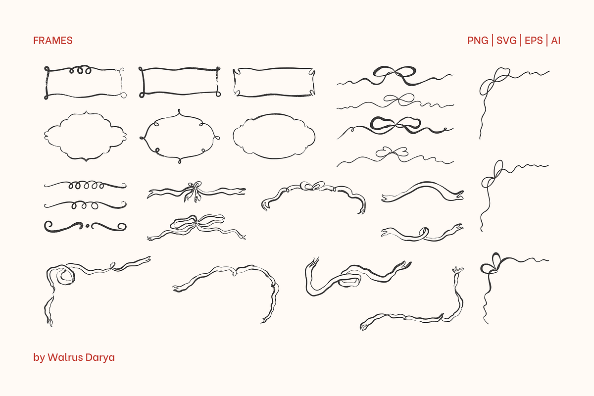 Whimsical Pencil Doodles Clipart, an Object Graphic by Walrus Darya (Photo 6 of 11)