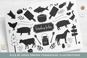 Buttermilk Farmhouse Type & Graphics