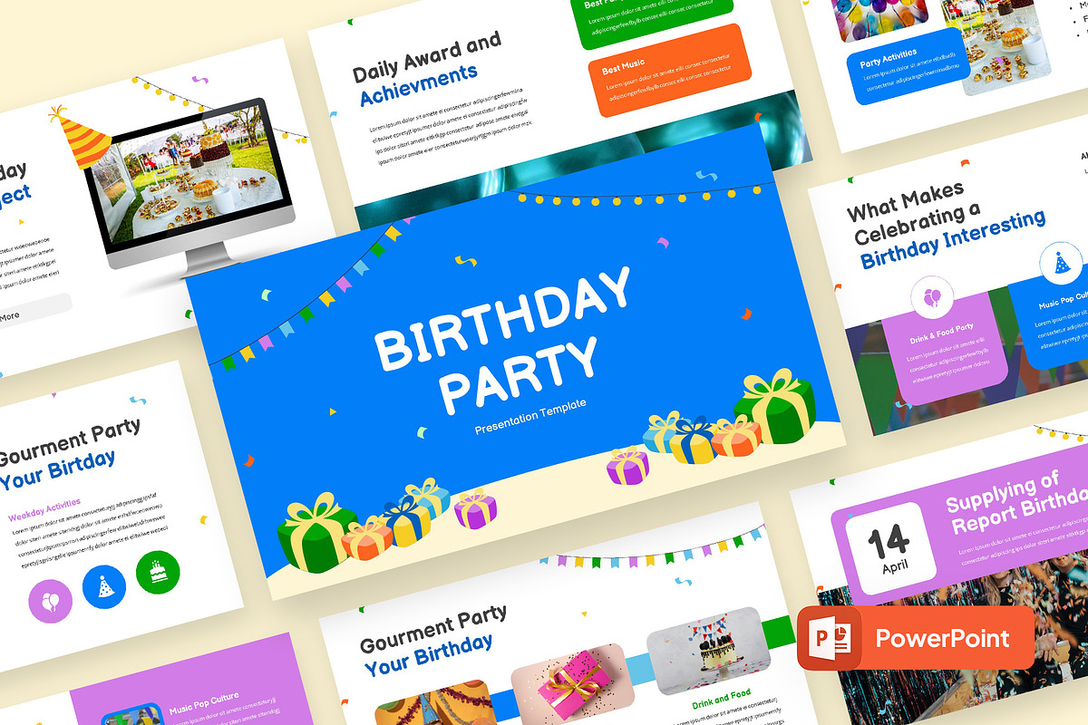 Birthday Party Powerpoint, a Presentation Template by rgbryand (Photo 1 of 9)