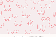 Boobs Seamless Pattern pdf jpg eps  Graphic Patterns ~ Creative Market