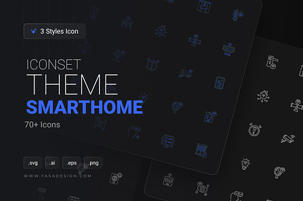 Modern Smart Home Icon Set, an Icon by Yasa Design Studio