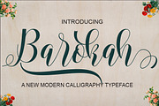 Barokah, a Script Font by NaldyStudio (Thumbnail 1 of 7)