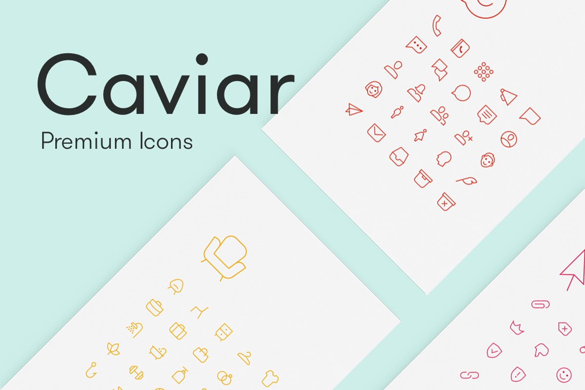 Caviar - Premium Minimal Line Icons, an Outline Icon by WL (Photo 1 of 11)