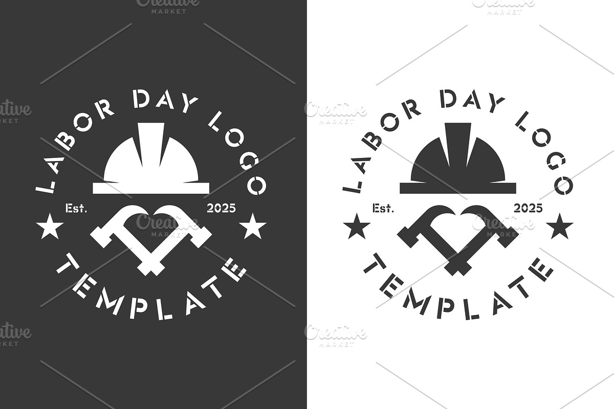 Labor Day Logo Design Icon, a Branding & Logo Template by Morvana Crew
