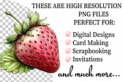 Whimsical Spring Strawberry Clipart, an Illustration by Daily.Designs (Thumbnail 2 of 7)