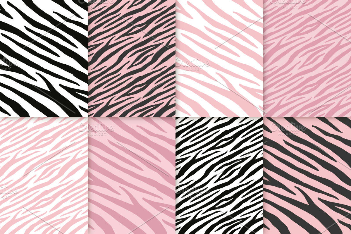 Zebra tiger stripes patterns, a Pattern Graphic by Swetsol (Photo 2 of 7)