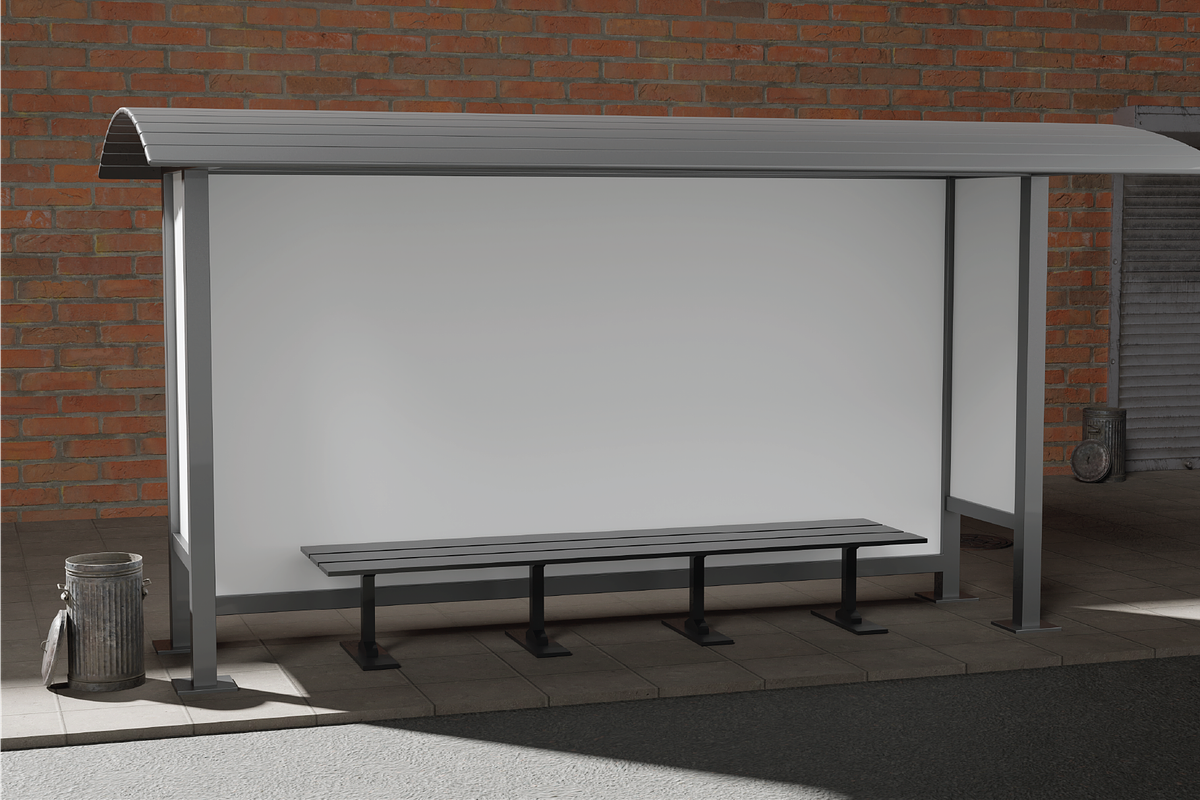 Bus Stop Shelter Mockup, an Advertising Mockup by Dudukbersama (Photo 3 of 4)