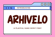 Arhivelo - Playful Sans Serif Font, a Sans Serif Font by StringLabs (Thumbnail 1 of 8)