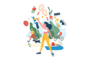 Healthy habits, active lifestyle, a Healthcare Illustration by Good Studio (Thumbnail 2 of 3)