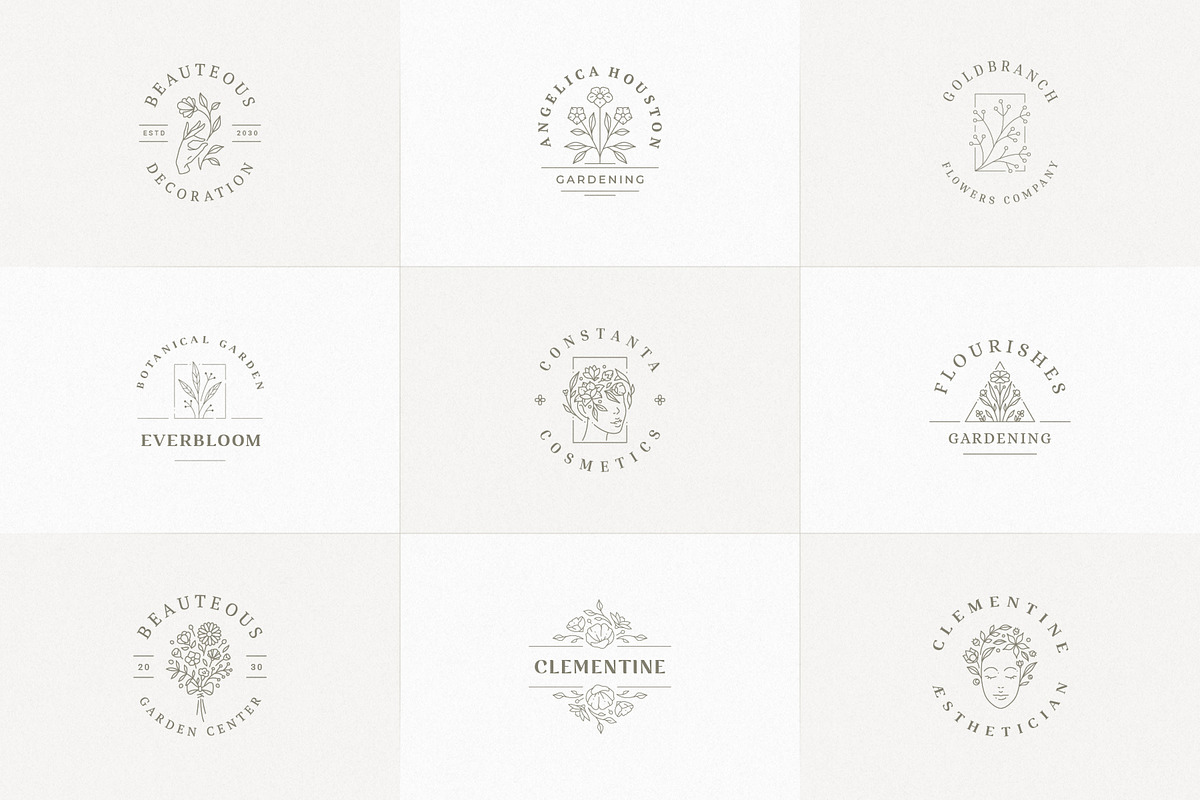 36 Botanical Logo Templates | Canva, a Branding & Logo Template by Vasya Kobelev (Photo 7 of 10)